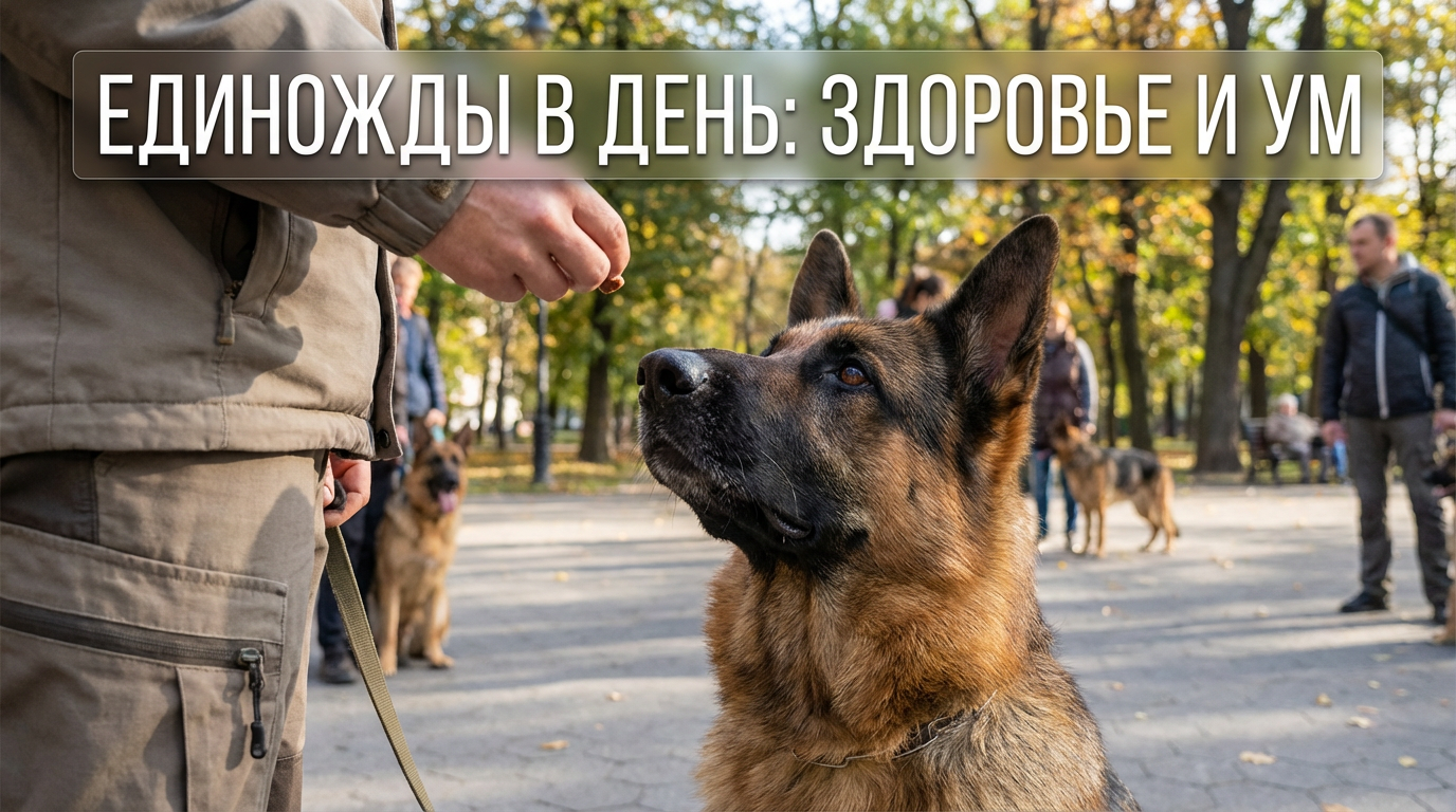 Кормление собаки один раз в день