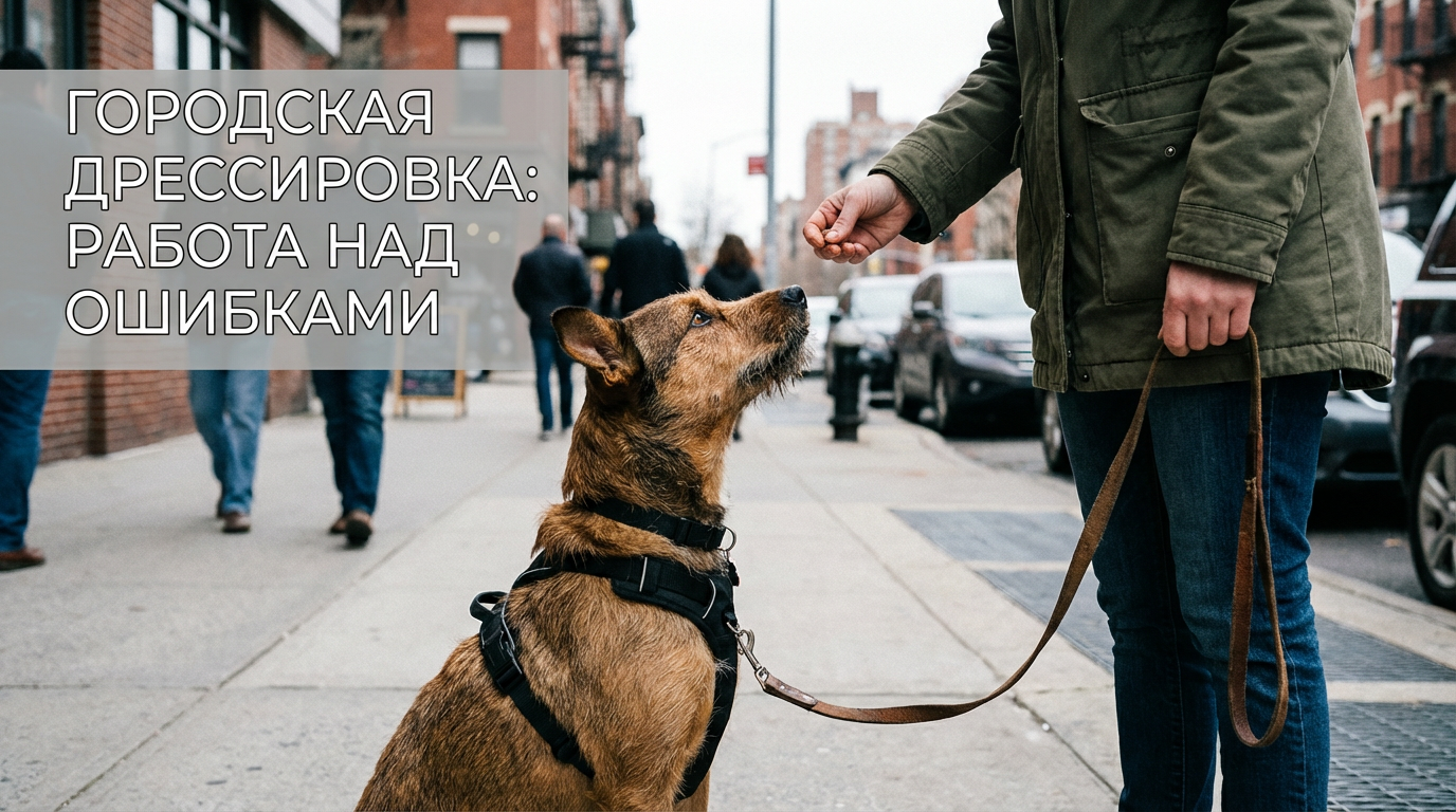 Коррекция поведения собаки в городе
