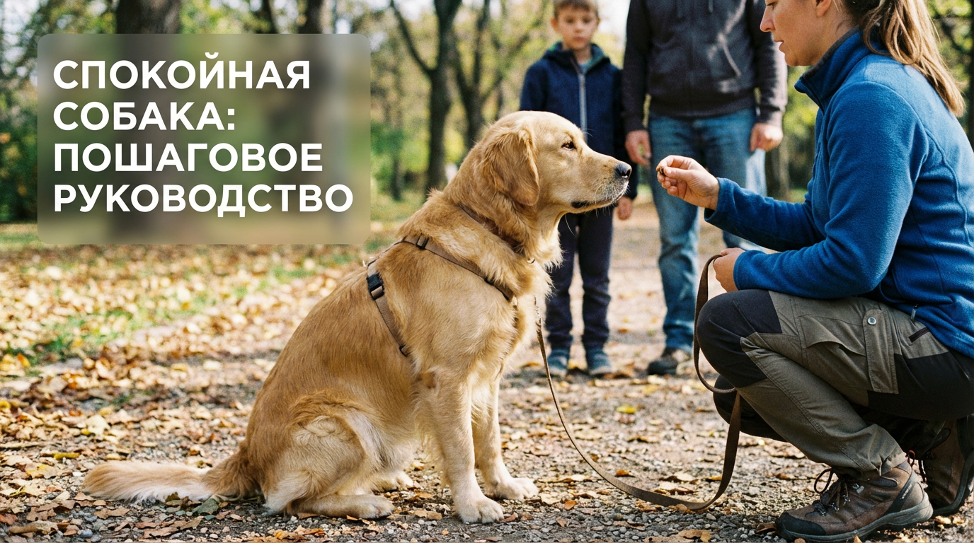 Научение собаки спокойному реагированию на людей и детей
