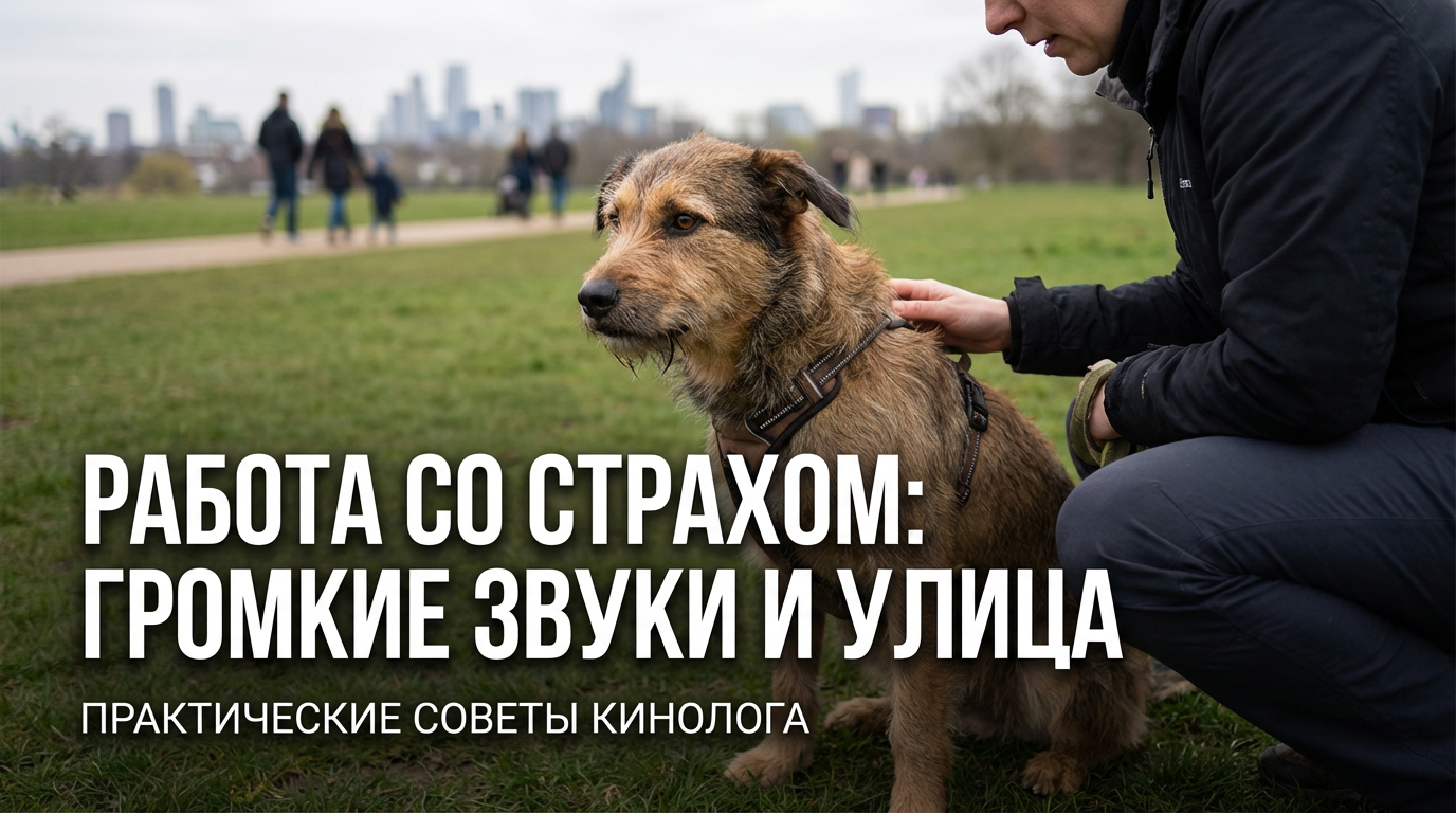Страх собак при громких звуках на улице с людьми